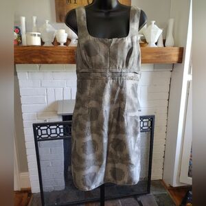NEW MSSP Gray gold Vintage style Dress